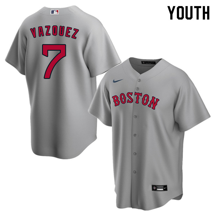 Nike Youth #7 Christian Vazquez Boston Red Sox Baseball Jerseys Sale-Gray